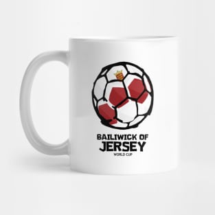 Bailiwick of Jersey Football Country Flag Mug